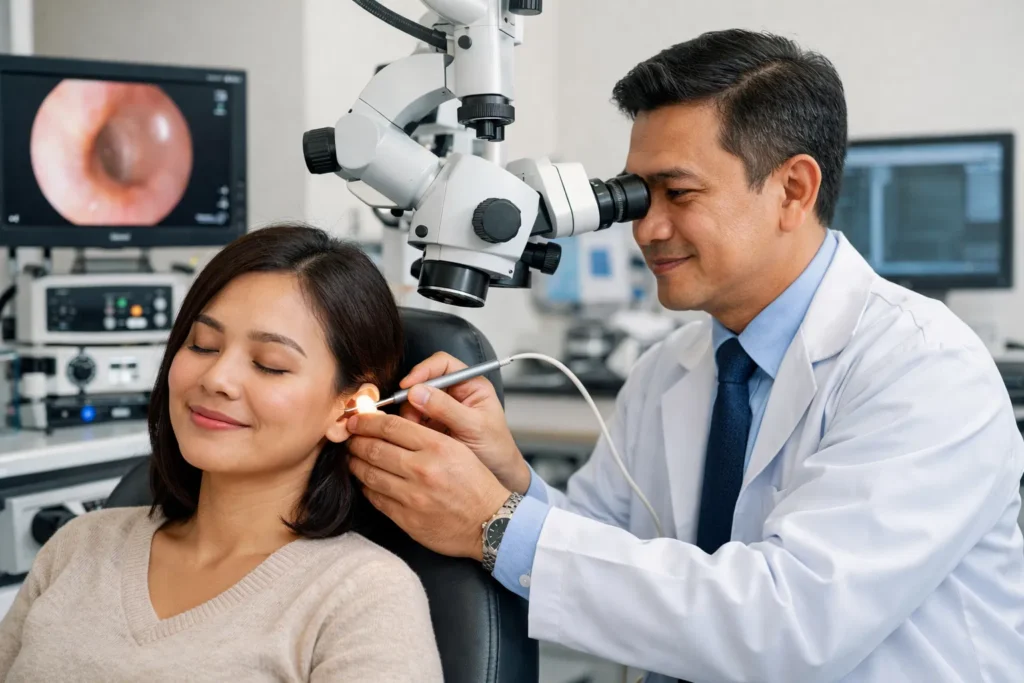 ear toilet in clinic