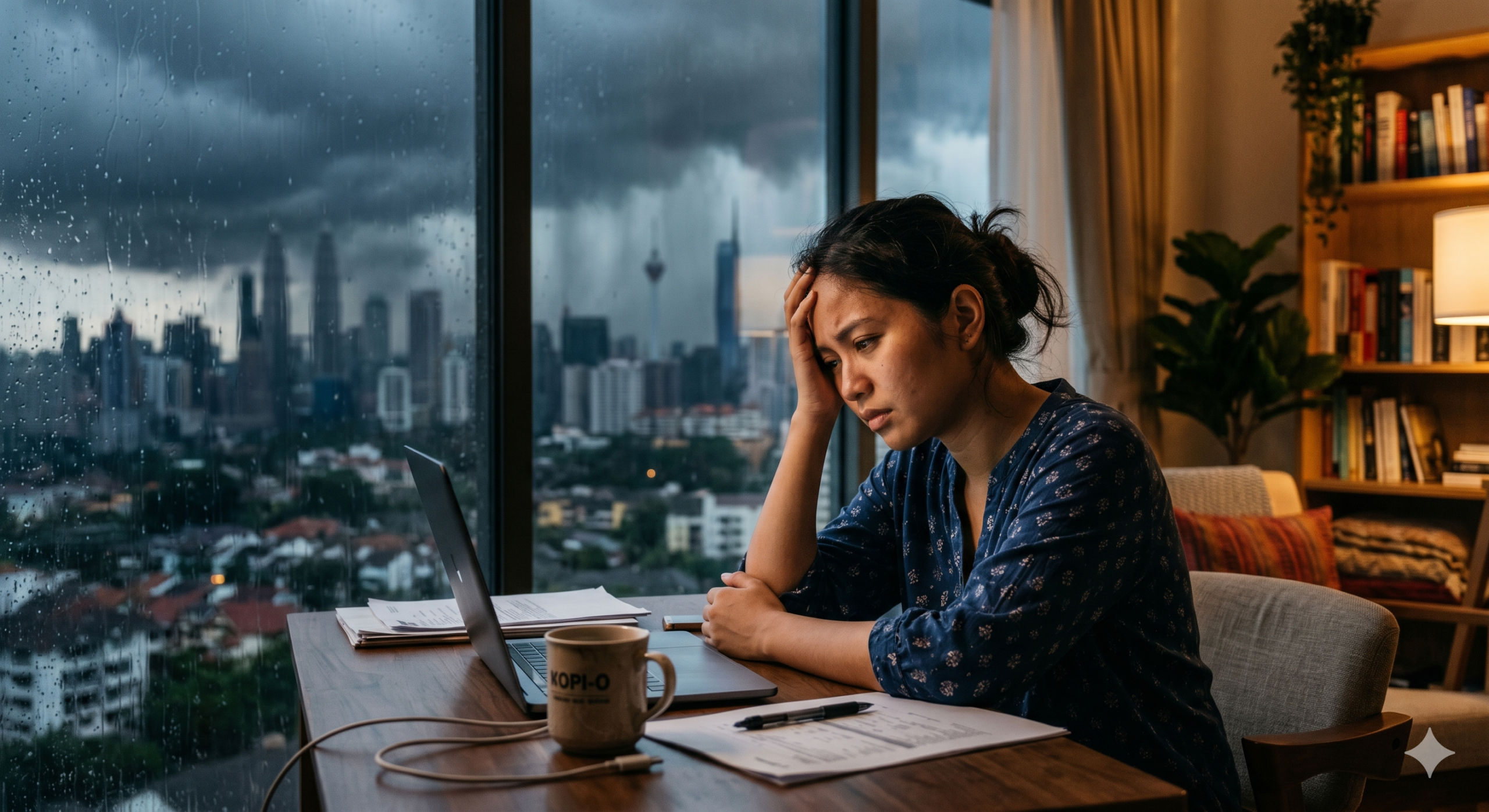 lady with headache