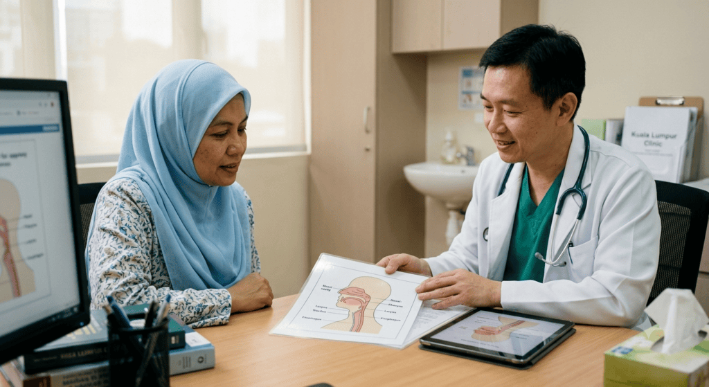 consultation room with ent doctor