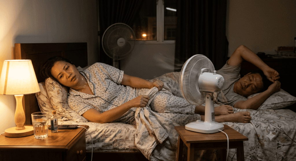 sleeping in a hot room