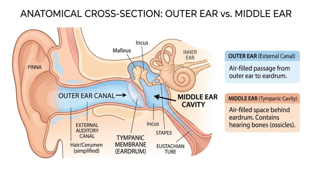 cross section of the ear