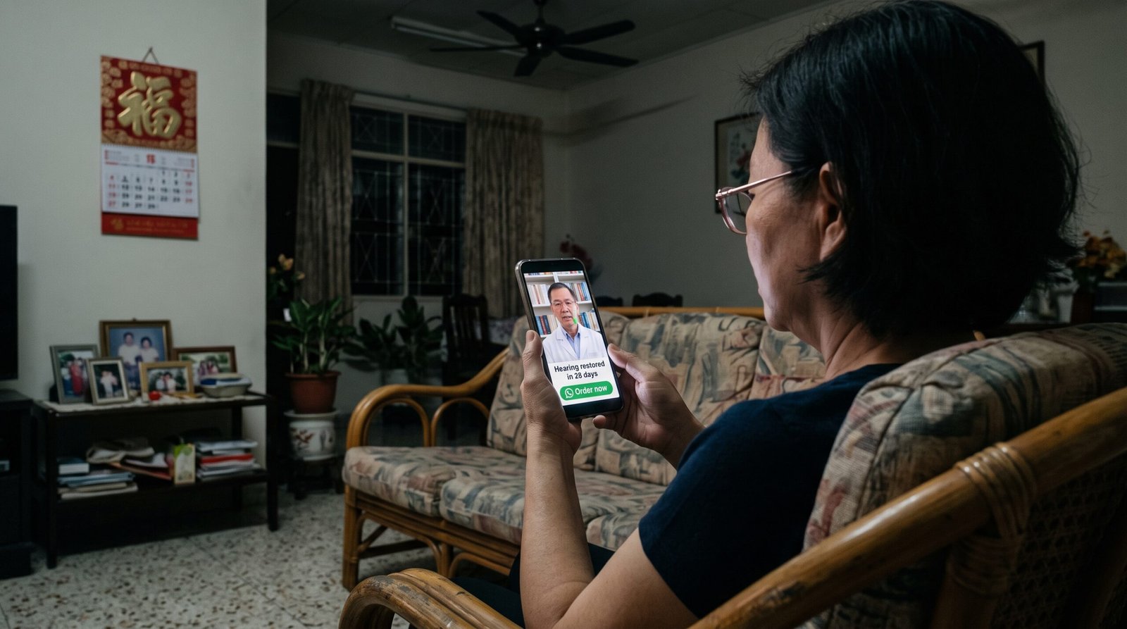 woman seeing scam doctor